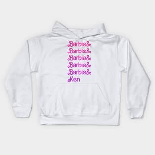 Barbie & Barbie & Barbie & Barbie & Barbie & Ken Kids Hoodie